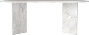 Τραπέζι Cortado Megapap χρώμα λευκό εφέ μαρμάρου 200x90x74εκ.
