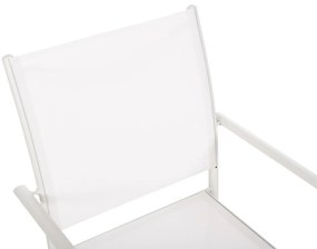 Καρέκλα - Πολυθρόνα REDAN C5976.02 Λευκή Μεταλλική με Textilene 55x57x88Υεκ. 56x60x88 εκ.