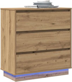 vidaXL Κομοδίνο Artisan Oak 71 x 34,5 x 75 εκ. Επεξεργασμένο ξύλο