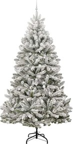 vidaXL Τεχνητό Χριστουγεννιάτικο Δέντρο Πράσινο και Λευκό 270 cm