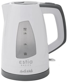 ESTIA ΒΡΑΣΤΗΡΑΣ GUSTO WHITE  ΠΛΑΣΤΙΚΟΣ 2200w 1.7lt ΛΕΥΚΟΣ
