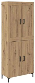 vidaXL Highboard 2 pcs Artisan Oak Επεξεργασμένο ξύλο