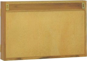 vidaXL Ντουλάπι Καθρέφτη 60 x 10 x 40 εκ. από Μασίφ Ξύλο Teak