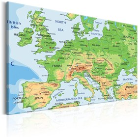 Πίνακας - Map of Europe 120x80