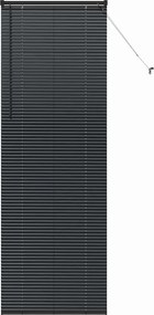 vidaXL Βενετσιάνικες Ρόδες Μαύρο 220 x 75 εκ Αλουμίνιο