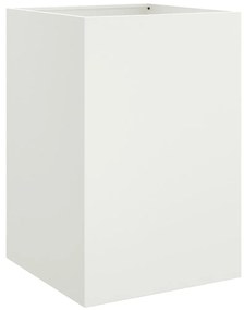Ζαρντινιέρα Λευκή 52x48x75 εκ. από Χάλυβα Ψυχρής Έλασης - Λευκό