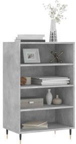 vidaXL Ραφιέρα Γκρι Σκυροδέματος 57 x 35 x 90 από Επεξεργασμένο Ξύλο