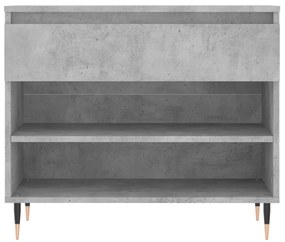 vidaXL Παπουτσοθήκη Γκρι Σκυροδέματος 70x36x60 εκ. Επεξεργασμένο Ξύλο