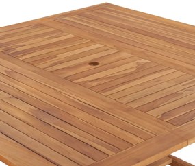 vidaXL Τραπέζι Κήπου 150 x 150 x 76 εκ. από Μασίφ Ξύλο Teak