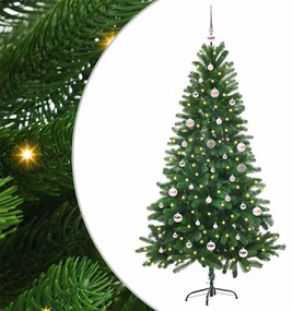 vidaXL Χριστουγεννιάτικο Δέντρο με 150 LED με βάση Πράσινο 150 cm PE