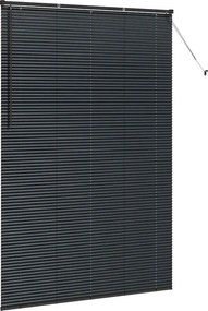 vidaXL Βενετσιάνικες Ρόδες Μαύρο 220 x 140 cm Αλουμίνιο