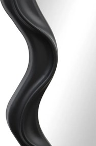 Καθρέπτης Liquid pakoworld pp σε μαύρη απόχρωση 26x2.7x39εκ