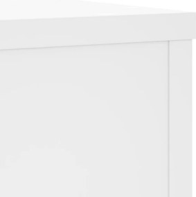 vidaXL Βάσεις Φυτών 2 τεμ. Λευκές 25x25x35 εκ. από Επεξεργασμένο Ξύλο