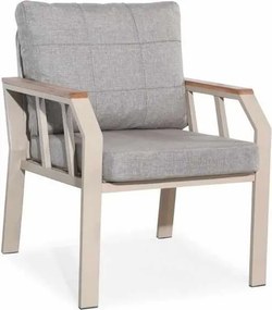 Σετ Κήπου Γαλακτερό Καφέ GRENA 200x58x78