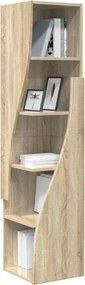 vidaXL Γωνιακό Ντουλάπι 32x32x140εκ Επεξεργασμένο Ξύλο Δρύς Sonoma