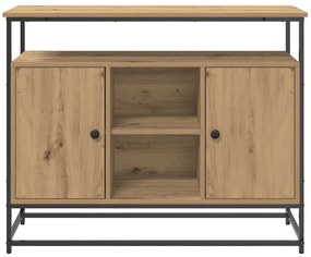vidaXL Πλαϊνό γραφείο artisan δρυς 100 x 35 x 80 εκ.