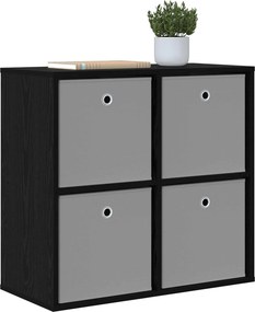 vidaXL Πλαϊνό γραφείο Μαύρη Οξυά 68,5 x 32 x 67 εκ