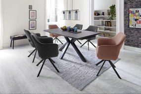Τραπεζαρία Καφέ Μασίφ 180x90x76