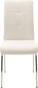 Καρέκλα Ariadne pakoworld PU λευκό-πόδι χρωμίου