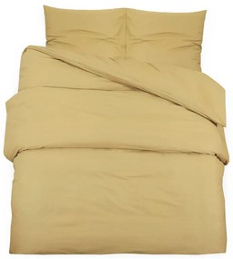 vidaXL Σετ Παπλωματοθήκης Taupe 140x200 εκ. Ελαφρύ Ύφασμα Μικροϊνών