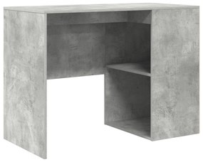 vidaXL Γωνιακό Γραφείο Γκρι Σκυροδέματος 102x88x75 εκ Επεξεργασμένο Ξύλο