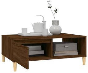 vidaXL Τραπεζάκι Σαλονιού Καφέ Δρυς 90x60x35εκ. από Επεξεργασμ. Ξύλο