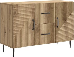 vidaXL Πλαϊνό γραφείο Artisan Δρυς 89 x 34,5 x 60 εκ.