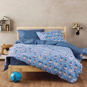 Παπλωματοθήκη Παιδική Cabaleros (Σετ 2τμχ) Blue Kentia Μονό 165x245cm 100% Βαμβάκι