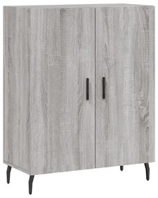 vidaXL Ντουλάπι Γκρι Sonoma 69,5 x 34 x 180 εκ. Επεξεργασμένο Ξύλο