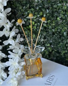 Stewehome Διακοσμητικό μπουκάλι αρώματος από γυαλί 5x5 cm