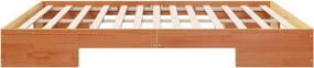 vidaXL Σκελετός Κρεβατιού Καφέ 200 x 200 cm