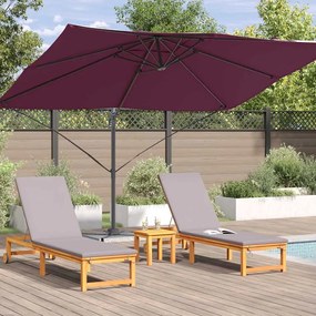 vidaXL Ομπρέλα ηλίου Βεραμάν Κόκκινο 351 x 250 x 260 εκ