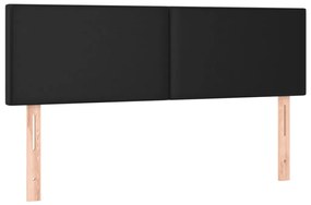 Κεφαλάρι Κρεβατιού LED Μαύρο 144x5x78/88 εκ. Συνθετ. Δέρμα 3121422