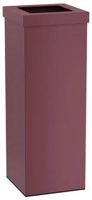 Καλάθι Απορριμμάτων Γραφείου 30lt Ανοξείδωτο Matt Bordeaux Pam &amp; Co 20x20x60εκ. 202060-153