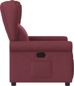 vidaXL Πολυθρόνα Ανακλινόμενη Μπορντό Υφασμάτινη