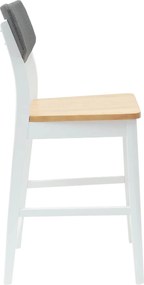 vidaXL Καρέκλες φαγητού 2 pcs Λευκό 48 x 49 x 95 εκ.