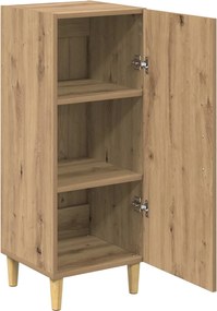 vidaXL Πλαϊνό γραφείο Επιτοίχιο Artisan Oak 34,5 x 34 x 90 εκ.