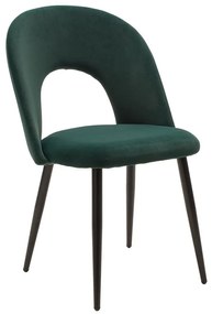 Τραπεζαρία Astrid-Jonah σετ 5τεμ γυαλί 10mm σκούρο πράσινο-μαύρο 140x80x75εκ