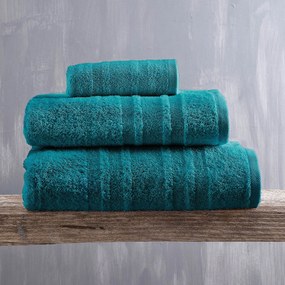 Πετσέτα Χεριών (30x50) Rythmos Laura 500gsm Πετρόλ