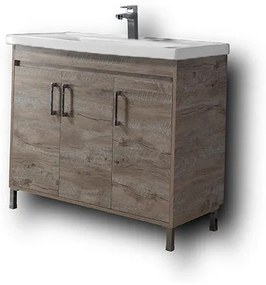 Σετ Έπιπλο Μπάνιου SAVINA 100 Natural Oak 100x46x160 εκ.