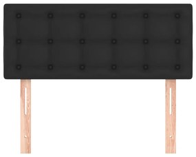 vidaXL Κεφαλάρι Κρεβατιού Μαύρο 100x5x78/88 εκ. από Συνθετικό Δέρμα