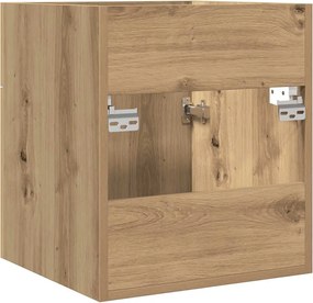 vidaXL Ντουλάπι νιπτήρα μπάνιου Δρυς τεχνίτης 41x38,5x46 cm