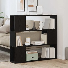 vidaXL Ράφι Βιβλίων Μαύρη Δρυς 100x24x94 εκ Επεξεργασμένο Ξύλο