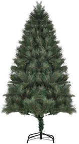 HOMCOM Χριστουγεννιάτικο Δέντρο Ø90 x 180 cm, τεχνητό έλατο, ρεαλιστικό φύλλωμα, Πράσινο