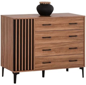 Συρταριέρα Harry HM18009.01 110x46x87,5cm Natural-Black
