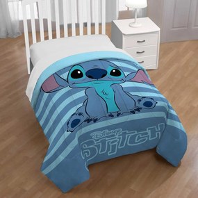 Πάπλωμα Μονό (160x240) 2 Όψεων Dimcol Lilo &amp; Stitch 43 Blue