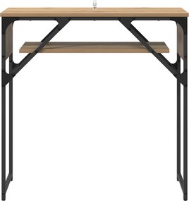 vidaXL ΤραπέζιΚονσόλας Artisan Oak Επεξεργασμένο ξύλο 75x30x75εκ.