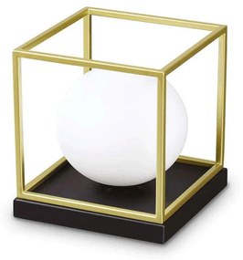 Φωτιστικό Επιτραπέζιο Lingotto 251127 18,5x18,5x22cm 1xE14 28W Gold-Black Ideal Lux