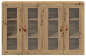vidaXL Τοίχου Cabinets 2 τεμ Καρυδιά 69,5x34x90 εκ Κατασκευασμένο Ξύλο