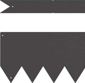 vidaXL Περίγραμμα γκαζόν 30 pcs 100 x 0,05 x 15 εκ Μαύρο